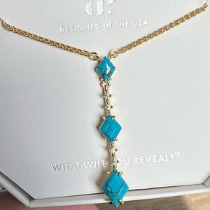 BP December necklace turquoise gold certified crowd warmer